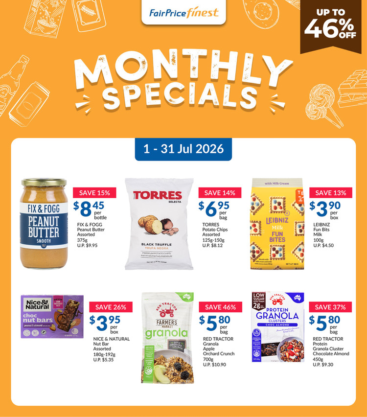 Finest Monthly Specials