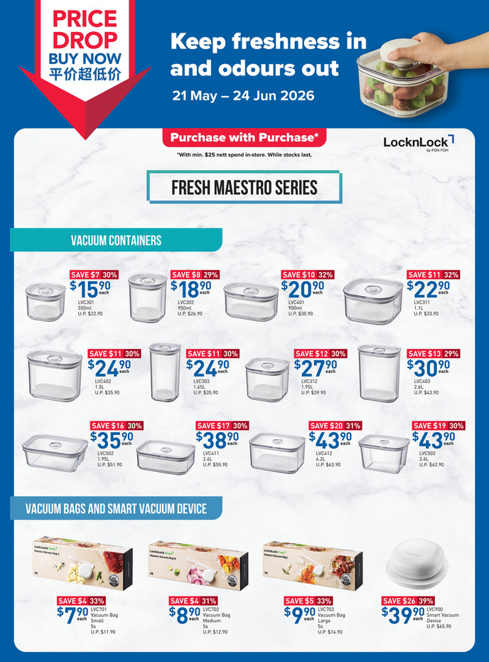 Keep Freshness In And Odours Out